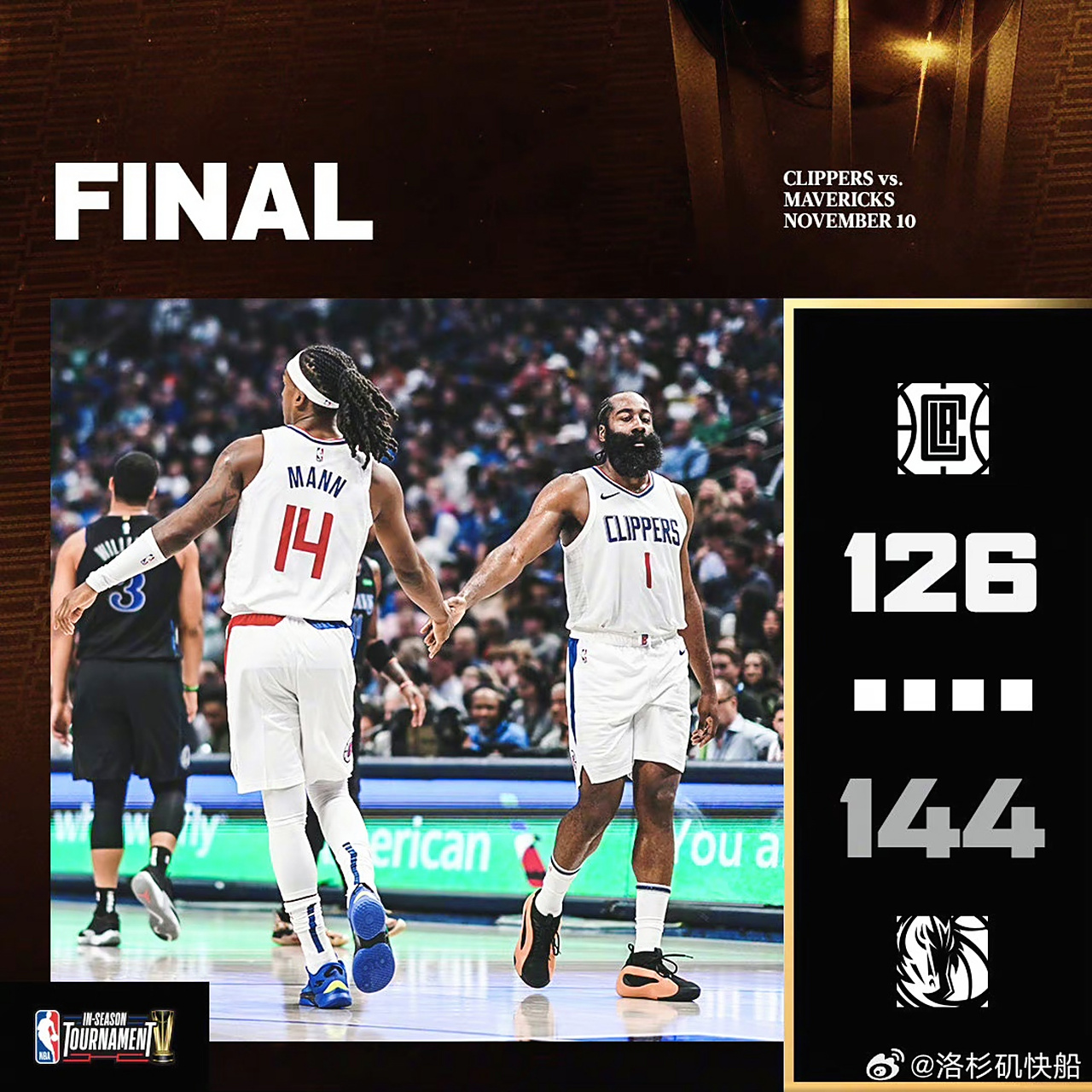 快船大胜独行侠，乔治贡献25分